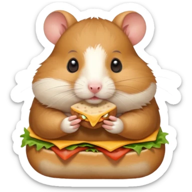 hamster go picnic sticker