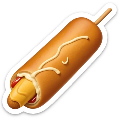 Total black corndog sticker