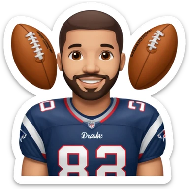 Drake mate patriots sticker