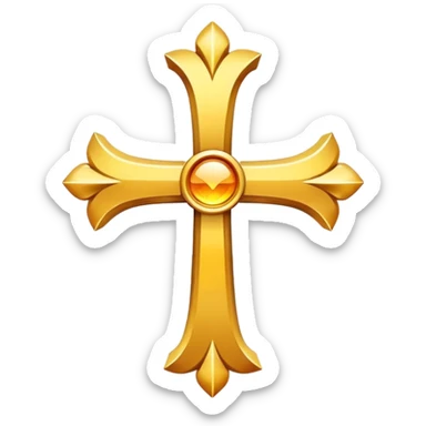 Cross sticker