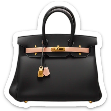 Hermès birkin bag black sticker