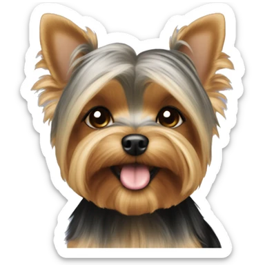 Cute female Yorkie Prada sticker