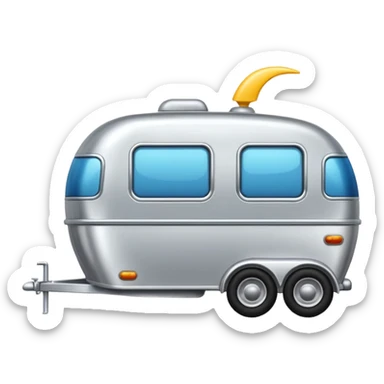 car pulling a trailer  sticker