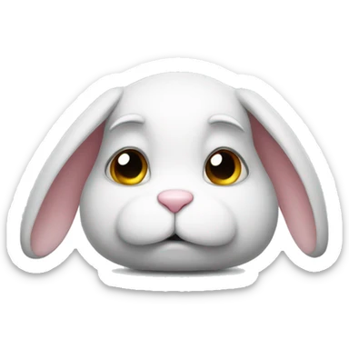 sad bunny sticker