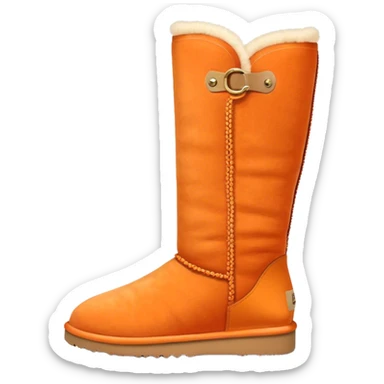 Orange ugg boots sticker