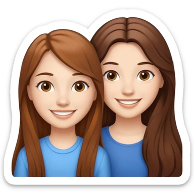 two sisters – Sonya and Taya  sticker