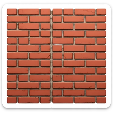 Brick wall: sticker