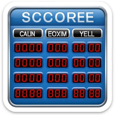 american football score board blue (#00A3E0) and red (#F9423A) sticker