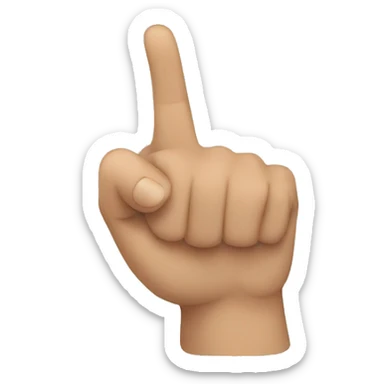 finger pointing at me sticker