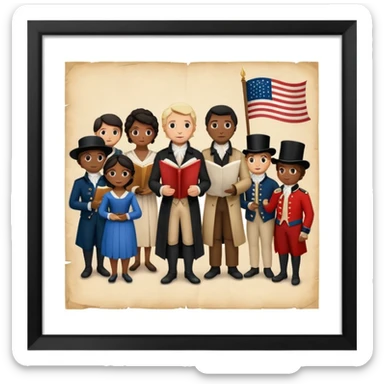 The colonies of America declare independence from Great Britain, by asserting their rights

 sticker