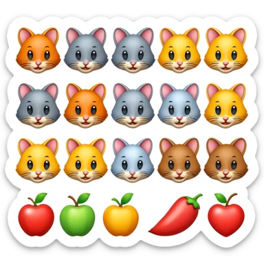 tom and jerry  game 3d icons sticker