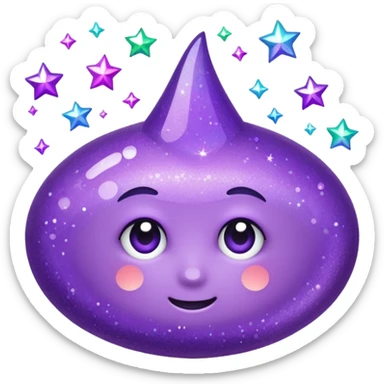 Purple Glitter administrator tools sticker