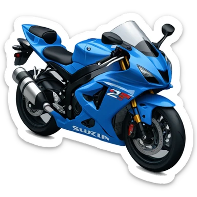 blue suzuki GSXR sticker