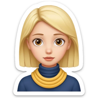 Girl pretending to choke herself  sticker