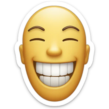 laughing emoji x be quiet emoji sticker