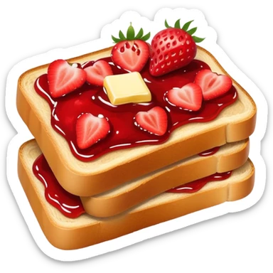 Stawberry Toast  sticker