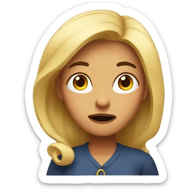 woman in disbelief  sticker