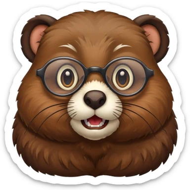 spectacled beaver sticker