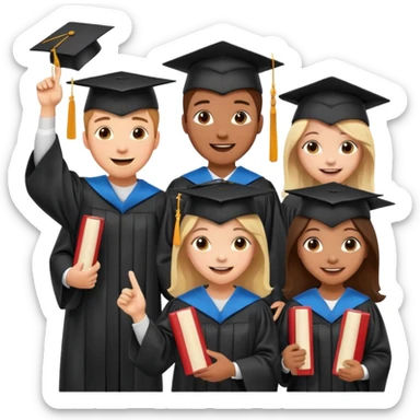 hectic graduation sticker
