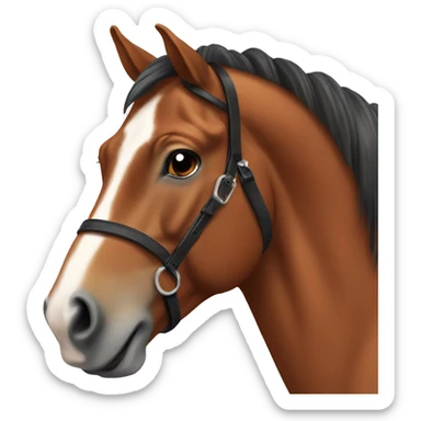 Chestnut horse  sticker