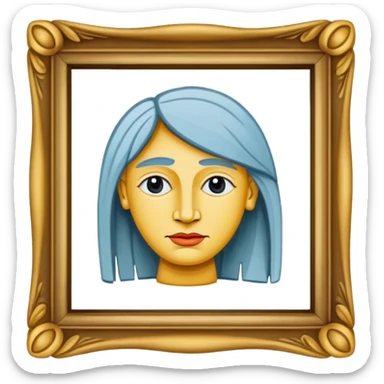  picasso painting frame sticker