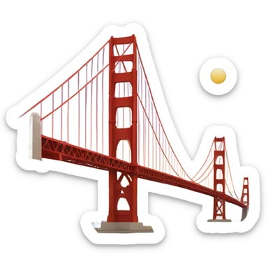Golden Gate Bridge, San Francisco sticker