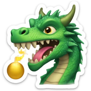 New Years Eve dragon sticker