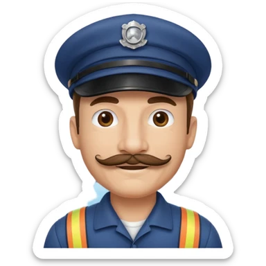 train driver sticker