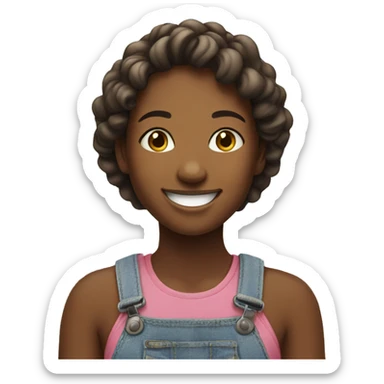 smiling girl outdoors in daylight sticker