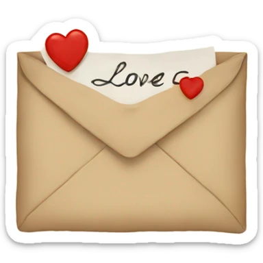 love letter sticker