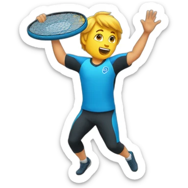 Ultimate frisbee sticker