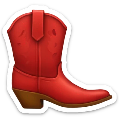 Red Cowboy boots  sticker