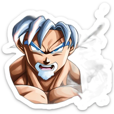 Goku ultra instinct kamehameha sticker