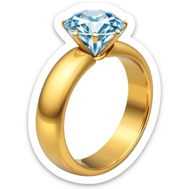 wedding ring diamond sticker