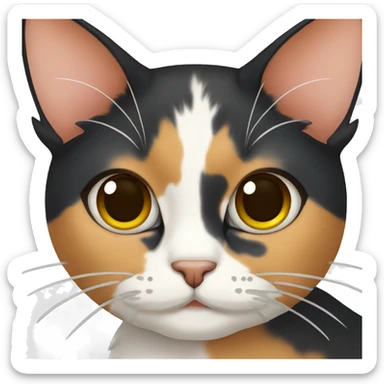 Calico cat sticker