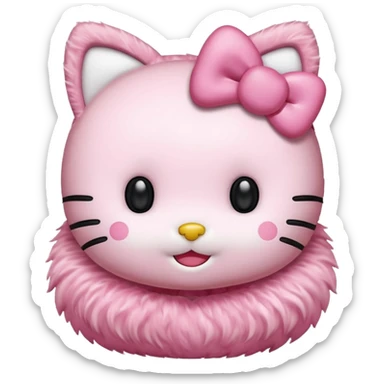 Hello kity rosa sticker