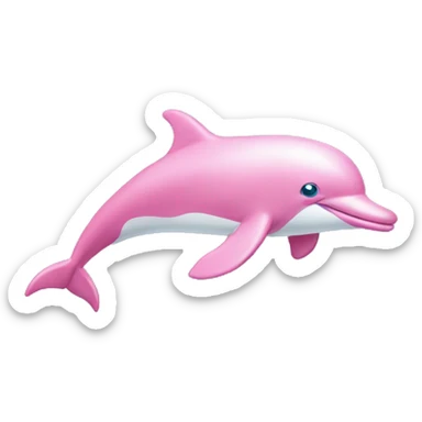 pink dolphin sticker