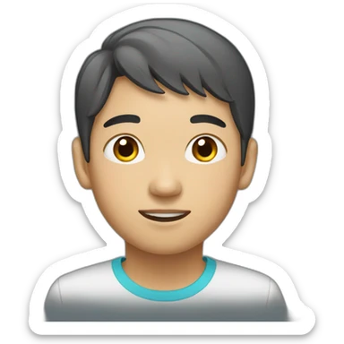 Chinese Peruvian male teenager sticker