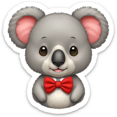 Cute Italian koala bear  sticker