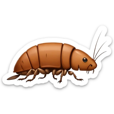 Roach in a beaver mixed sticker