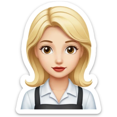 Camarera de discoteca rubia sticker