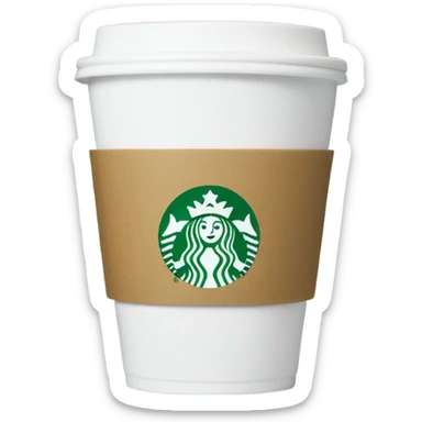 Starbucks cup I sticker