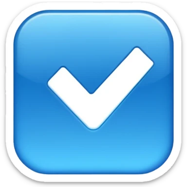 Instagram mavi tiki sticker