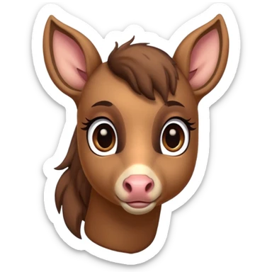 small deer horse hybrid sticker