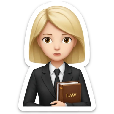 girl lawyer sticker
