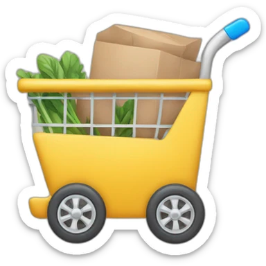Carrito de compra sticker