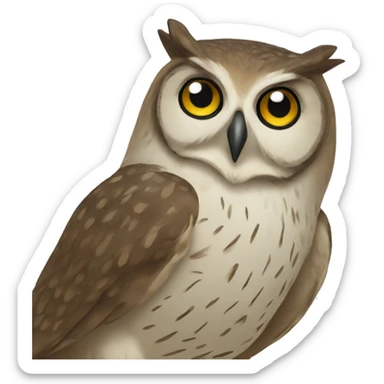 Owl sticker