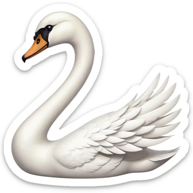 Swan sticker