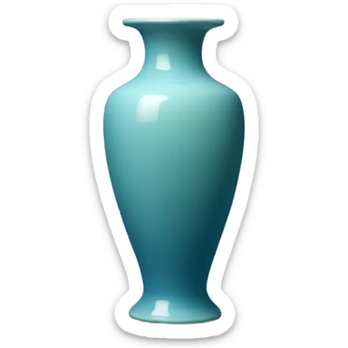 blue celadon ceramic vase sticker