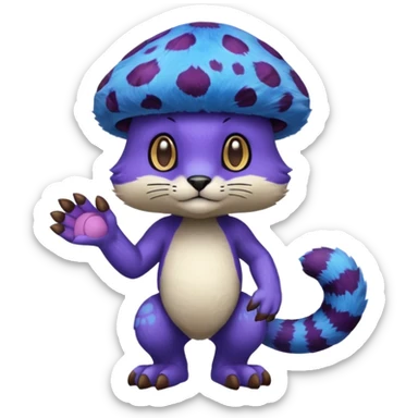 Clawitzer-Amoongus-Liepard-fusion (full body) sticker